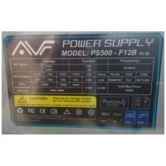 Ipohonline AVF 500W Power Supply with 12CM Black Fan, eRomman Marketplace