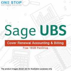 Ipohonline Sage Cover  Renewal - Sage UBS Accounting & Billing - 1 Year (Basic) + Add-on Upgrade User Pack  2 User ( TOTAL : 3 USER ) - Free 16GB Pendrive, eRomman Marketplace