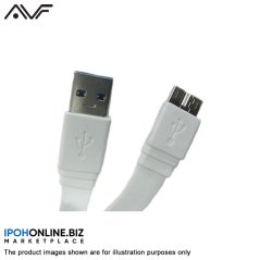 AVF S-Smartphone 3 Micro USB 3.0 5Gbps Super Speed Sync & Charge Cable (White), eRomman Marketplace