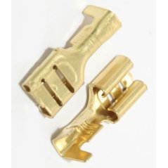 Ipohonline Hong Xuan Automotive HX1972/100 Terminal Clip Gold Brass Car Speaker Electric Wire Connectors Set - 20 Pcs