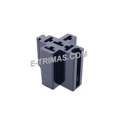 E-trimas Universal 5 Pin Bosch Relay Socket Connector with Mounting (5 PCS)
