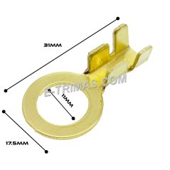 E-trimas HX236 Hong Xuan Malaysia Heavy Duty Non Insulated Ring Terminal (10PCS)