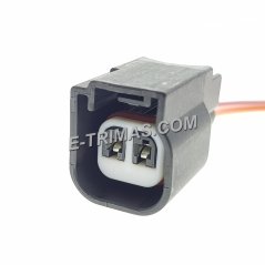 E-trimas 2 Pin Mazda Ford Inline Junction Bumper Light Socket Connector