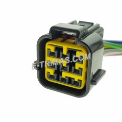 E-trimas 9 Pin Motor Bike Head Light Socket Connector