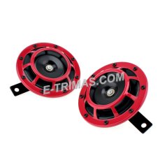 E-trimas Hella Type TRILUX Red Power Horn Supertone Disc Horn Super Tone Set (1SET)