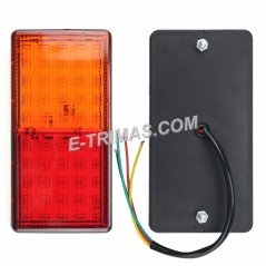 E-trimas 50LED Car Truck Van Forklift Trailer Tail Lights Lamp Turn Signal Reverse Brake Light