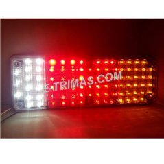 E-trimas 89 LED Trailer Truck Bus Van Stop Rear Tail Indicator Light Reverse Lamp (1PC)