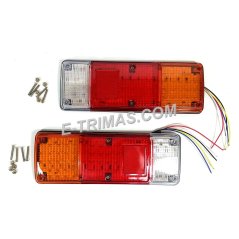 E-trimas 89 LED Trailer Truck Bus Van Stop Rear Tail Indicator Light Reverse Lamp (1PC)