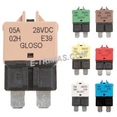 E-trimas Manual Reset Blade Fuse Circuit Breaker for Marine Rapid Bus Racing Car