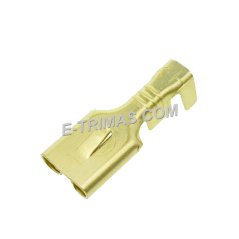 E-trimas HX3555 Hong Xuan Malaysia Non Insulated Brass Terminal Wire Clip Wiring (10PCS)