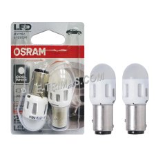 E-trimas Genuine Osram ORIGINAL 1016 P21/5W LED Brake Bulb Cool White 1157 6000K