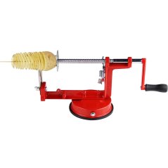 GTE 3-In-1 Kitchen Sink Manual Potato Carrot Slicer Cutter (Red)