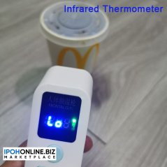 Ipohonline No Contact Digital Infrared Thermometer Fever Temperature Gun - Frontal Gun - 1 Second Reading New Tech