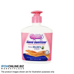 Ipohonline SkyGel Hand Sanitizer Liquid 500ml Instant Antibacterial Liquid Reduce 99.99% Of Germs - Lab Tested hospitals