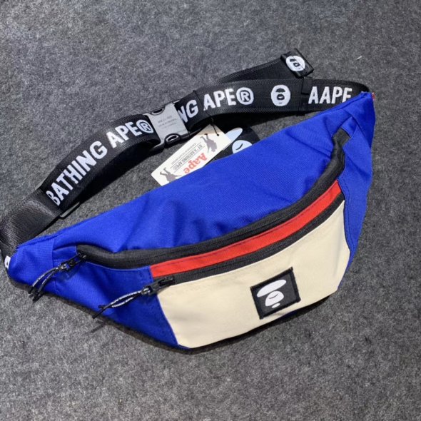 Buy BAPE H Very High quality bathing Ape Waist Crossbody Bag 4