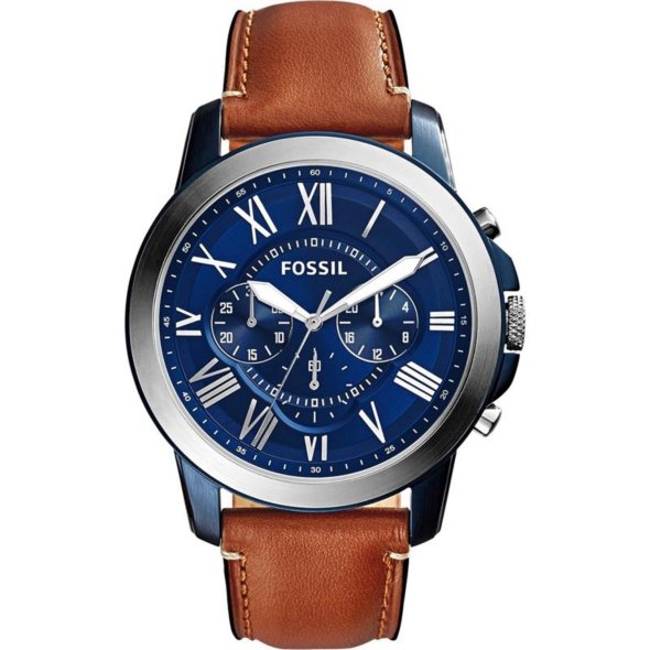 Fossil watch dark online blue