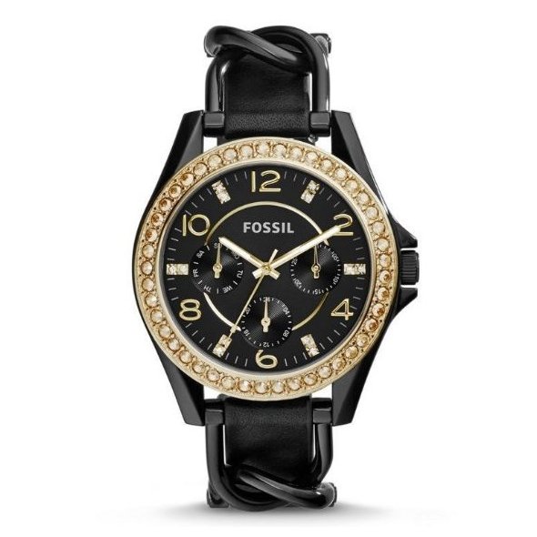 Fossil riley deals black