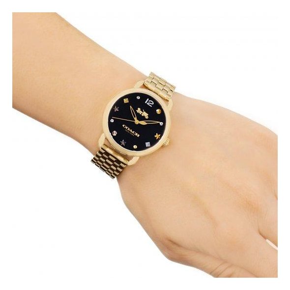 Coach delancey watch gold cheap