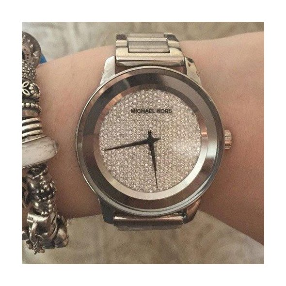 Buy Michael Kors Women s Kinley Crystal Pave Dial Watch MK5996