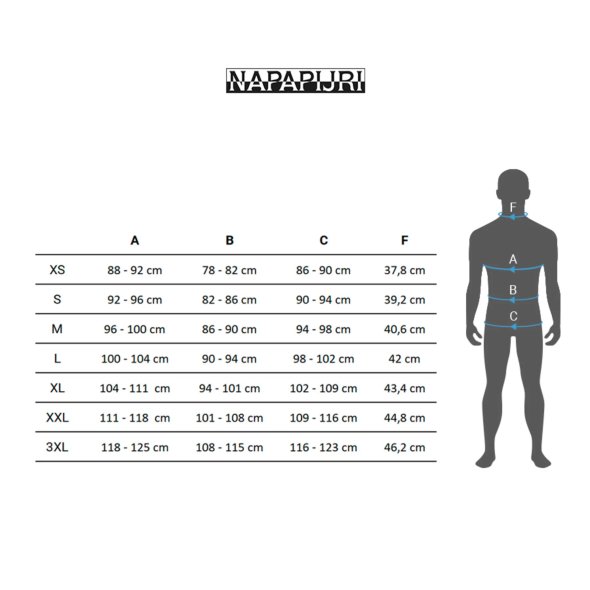 Napapijri jacket sizing store