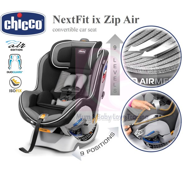 Mumandbabylove Chicco NextFit ix Zip Air Convertible Baby Car