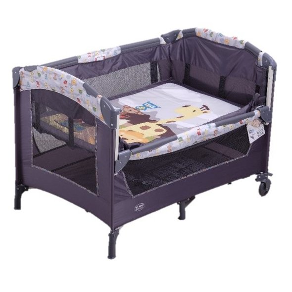 My dear playpen with side outlet slide door
