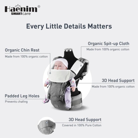 Baby Toys Baby Toddler Baby Gear Carriers Haenim All In One Baby Carrier Hipseat 9Plus Black 3.5kg Max 20kg Shop Online Best Products eRomman