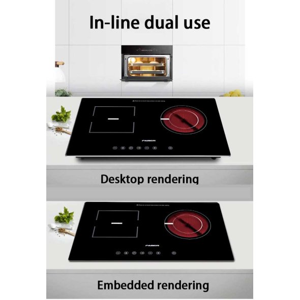 تسوق Hometech2u FABER Doubleburner Electric Cooktop 1800W + 1300W