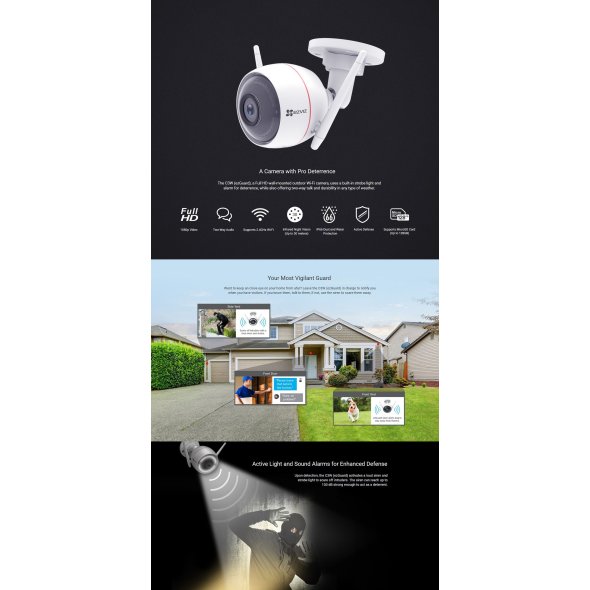 1080p Camera Husky Air Ezviz C3W Husky Air 720P 1080P Wireless