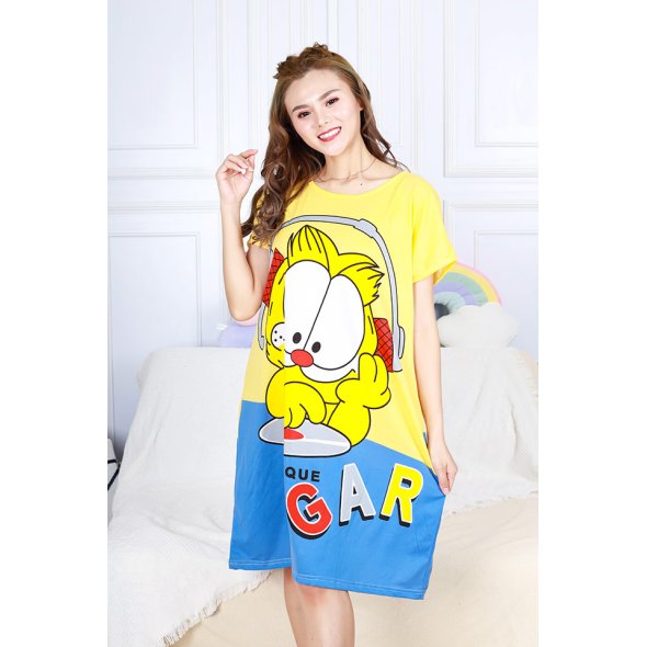 Buy Kime Cartoon Printed Plus Size Sleep Dress Collection A [PJ30575]  online | eRomman