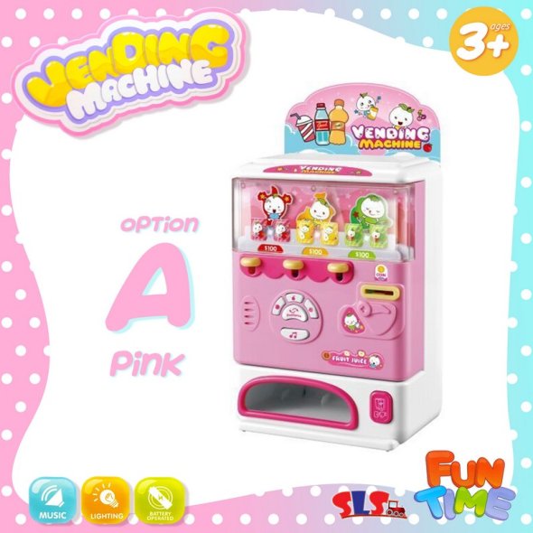 Buy Slstoys Cute Talking Vending Machine Pink/Blue Surprise Doll Kids ...