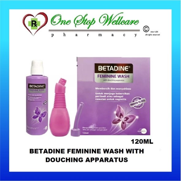 Buy Betadine Feminine Wash with Douching Apparatus eRomman