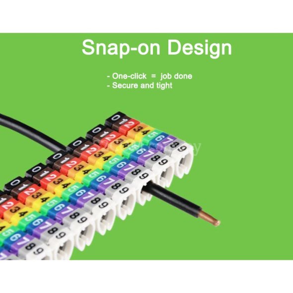 Switch2com Cable Marker Numbering 0 - 9 CAT5 CAT6