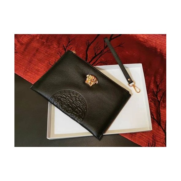 NEW Versace $1,095 Grainy Leather Medusa Plaque Small Crossbody Messenger  Bag