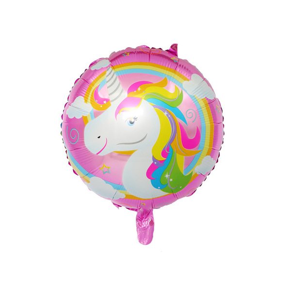 Buy Lsthometrading 18 inch Cartoon Characters Unicorn Foil Balloons  Children Birthday Party Balloons Round Flamingos Balloons Online | eRomman