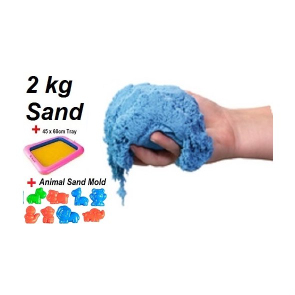 Kinetic Play Sand 2kg Sand Tray Sand Mold Brown