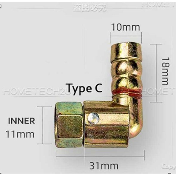 Buy Gas Stove Connecter Inlet Joint Hose Connection eRomman