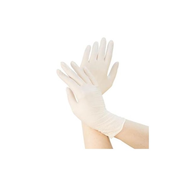 Găng tay kiểm tra cao su Top Glove 100 chiếc mỗi hộp - 3 Kích cỡ (Trắng)
