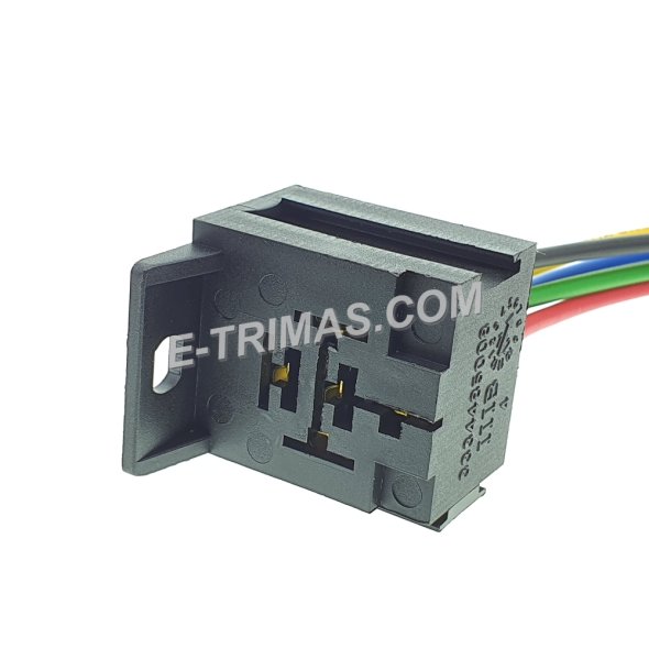 Buy Etrimas 5 Pin Interlocking Relay Socket with Screw Bracket eRomman