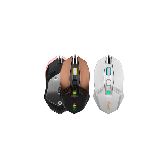 Buy Ipohonline K-SNAKE M5 USB Wired Metal Gaming Mouse - White Online ...