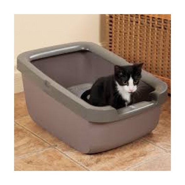 Catit cat clearance pan with rim