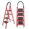 Gdeal Foldable 4 Steps Lightweight Multipurpose Durable Heavy Duty Strong Hold Steel Step Ladder With Hand Grip