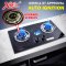Hometech2u XMA Double Burners Glass Stove Glass Built In Hob Dapur Gas Kaca Tanam Kabinet Murah