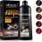 Mokeru Coconut Oil Hair Black Herbal Hair Dye Shampoo 3 in 1 for Women & Men,16.90 Fl Oz (Dark Brown)