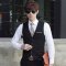 Hometech2u Men's suit vest Korean-style Slim fit suit vest Spring and Autumn thin section autumn casual British style small vest men