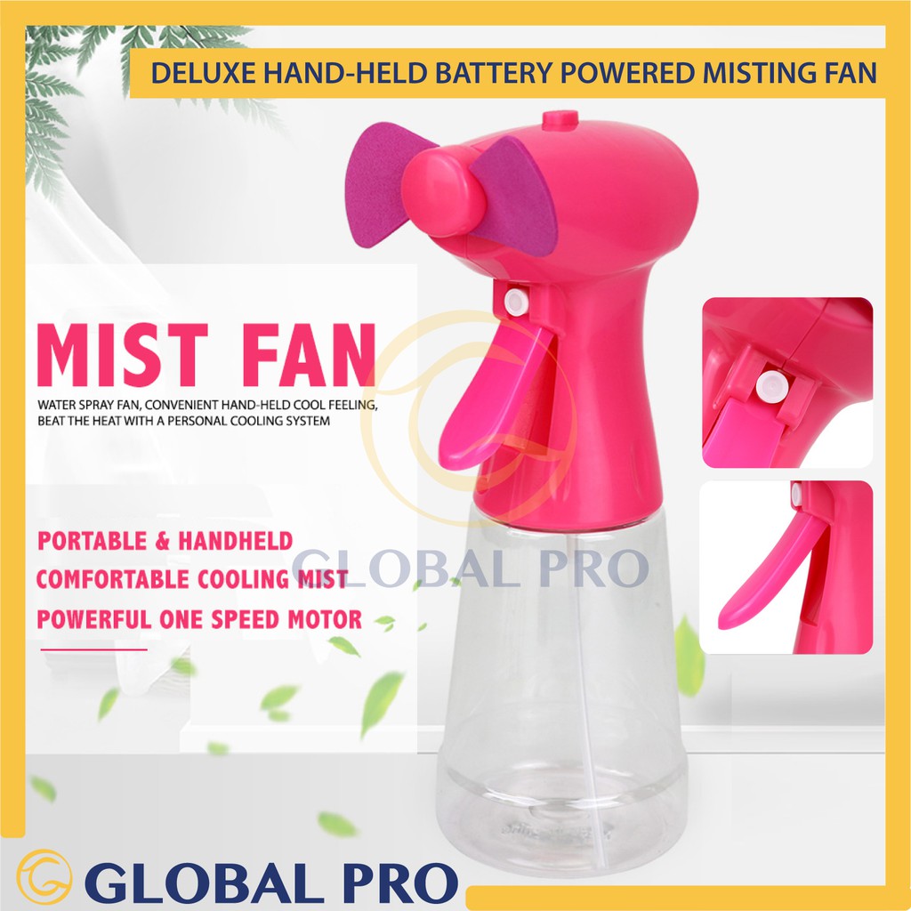 Buy Global Pro Handheld Portable Misting Spray Bottle Fan Multiple Color Eromman