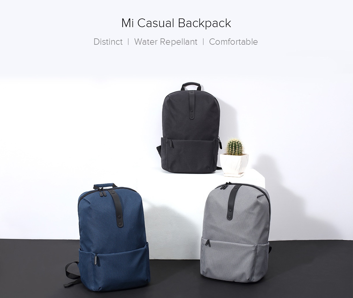 mi casual backpack blue