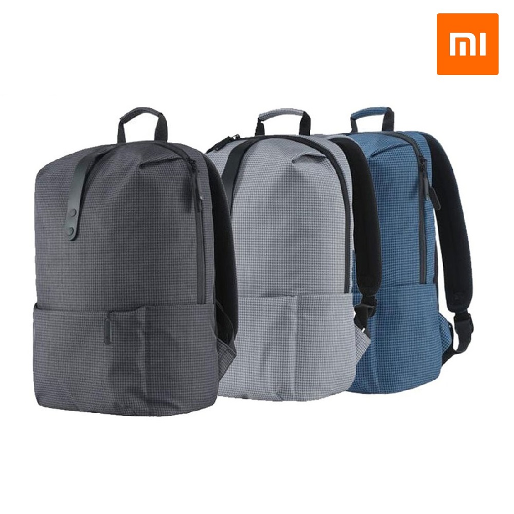mi casual backpack blue