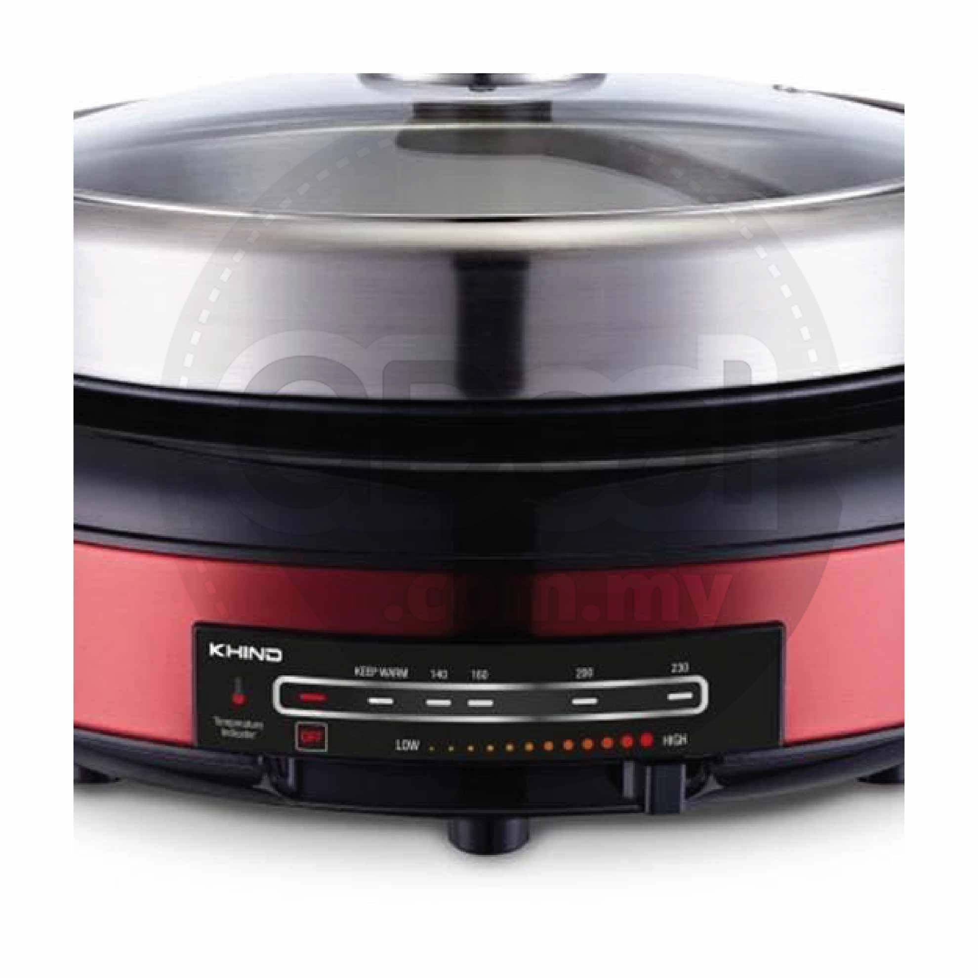 Buy KHIND 8In1 Multi Cooker Steamboat And BBQ Cooker MC388 (Red