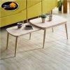 Hometech2u Big Tongue Extendable Solid Wood Coffee Table (Natural)